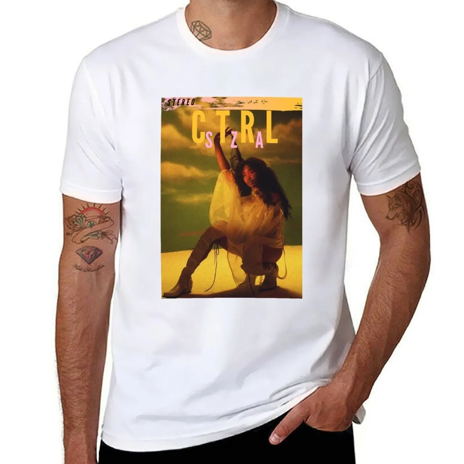 

CTRL SZA album T-Shirt t shirts for man cotton soft t shirts for man pack white T-Shirt