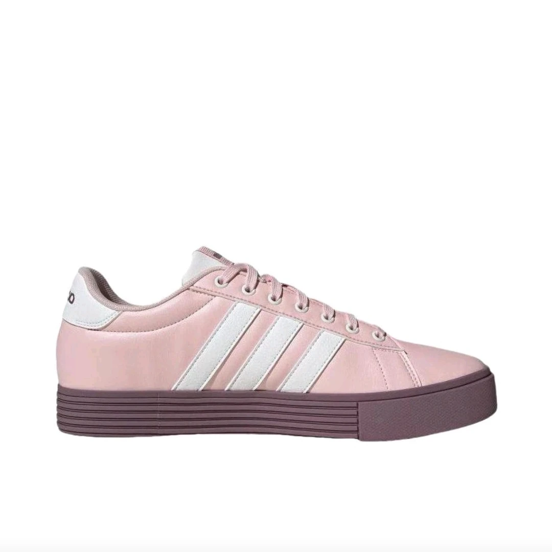 

Adidas Daily 4.0 Men's and Women's Skateboarding Shoes, Wear Resistant, Anti-Slippery Sneakers, Pink and White