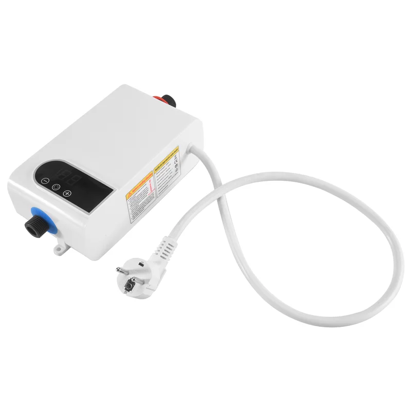 

Электрический водонагреватель AA19 4500 Вт - быстрый мгновенный нагрев, небольшой электрический водонагреватель, постоянная температура, вилка европейского стандарта, прочный