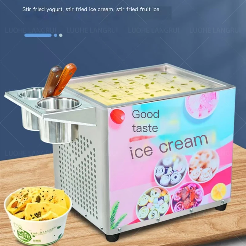 

Hot Fruit Yogurt Ice Cream Roll Mini Fried Yogurt Machine Commercial Energy Saving Oemodm
