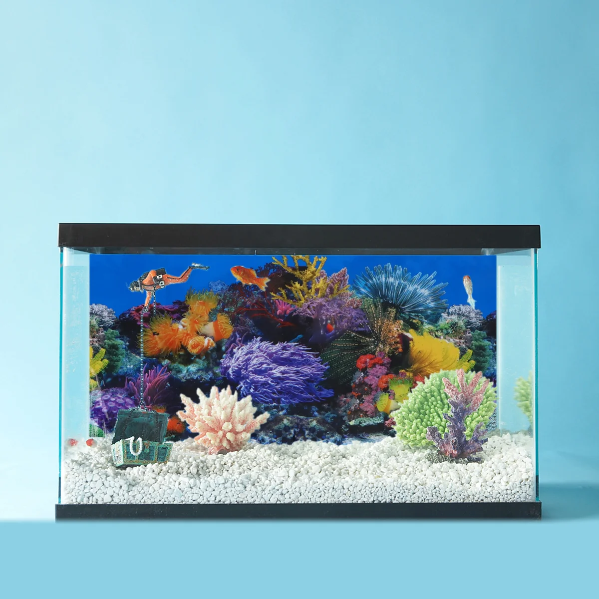 

Fish Tank Background Paper Festival Decoration Sticker Adhesive Video Studio Backdrop Decorations Aquarium Event