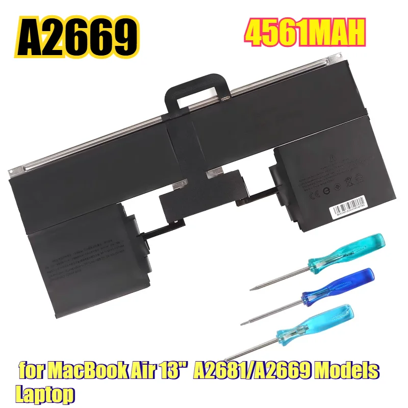 

4561mAh Replacement Battery for MacBook Air 13" Compatible with A2681/A2669 Models Laptop Battery with Overcharge Protection