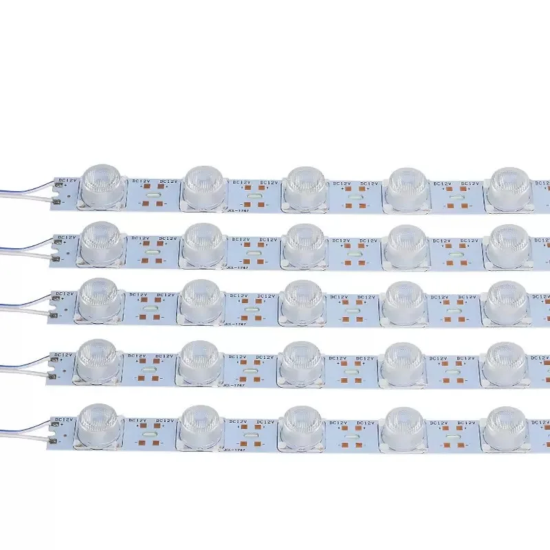 100pcs 12V 24v 3030 Side BackLight Rigid Led Bar Strip 25mm 9000k Cool White 18leds MAX 30W 100cm Advertising Window
