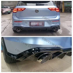 For Volkswagen GOLF 8 MK8 pro R-line gti R 2020 2021 2022 2023 2024 Car Rear Bumper Diffuser Rear Side Splitter Spoiler Lip