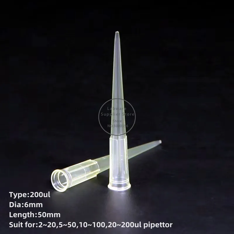 Lab 10ul 200ul 1000ul 5ml 10ml Disposable PP Plastic Pipette Tips For Microbiological Test Pipettor Tips