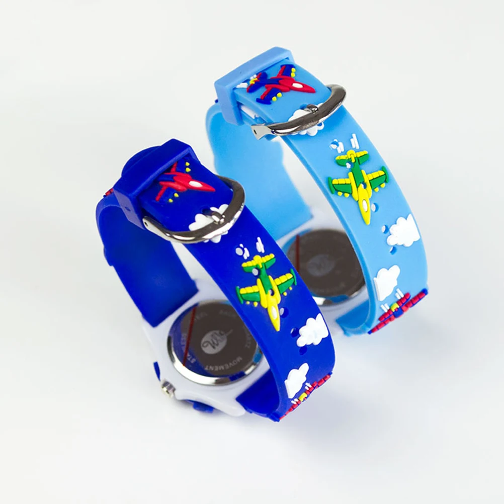 

3D Cartoon Watch Kids Waterproof Wristwatch Creative Gift Children Fighter Design Durable Soft Strap Adjustable Size