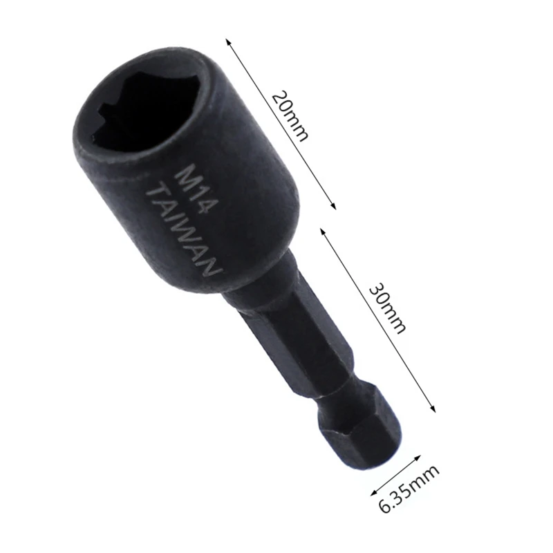 Screw Tap Die Socket Adapter M4-M14 1/4\'\' Hex Shank Metric Screw Tap Driver Thread Tap Adapter For Power Electric Drill Tools