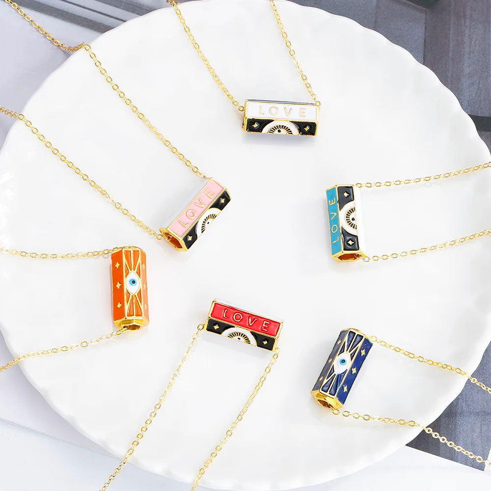 

Самые продаваемые аксессуары для ожерелья, аксессуары для шестиугольной бочонной колонны с разногранным звездным узором, стиль ins