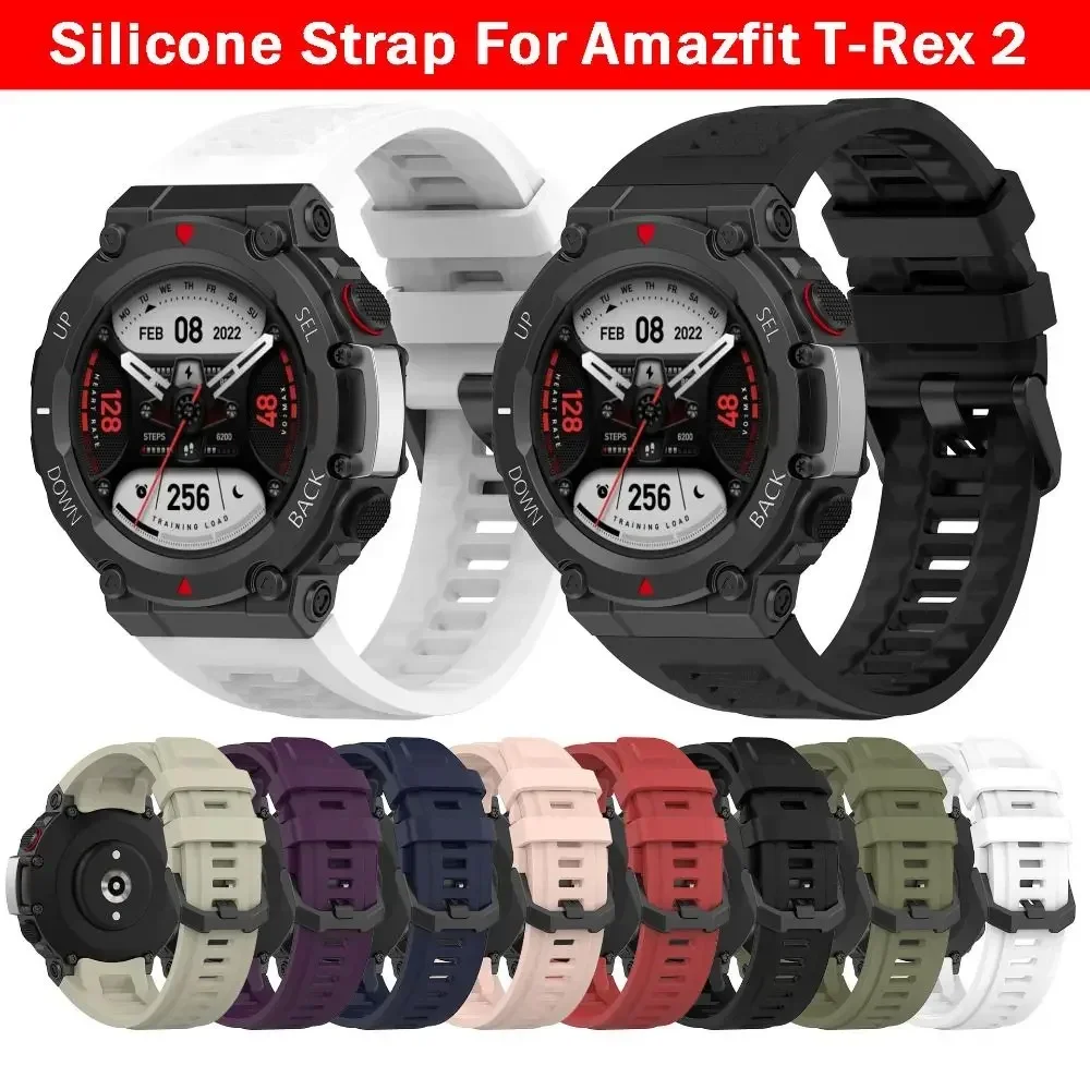 Accessori Smart Watch cinturino cinturino di ricambio cinturino in silicone per Amazfit T-Rex 2