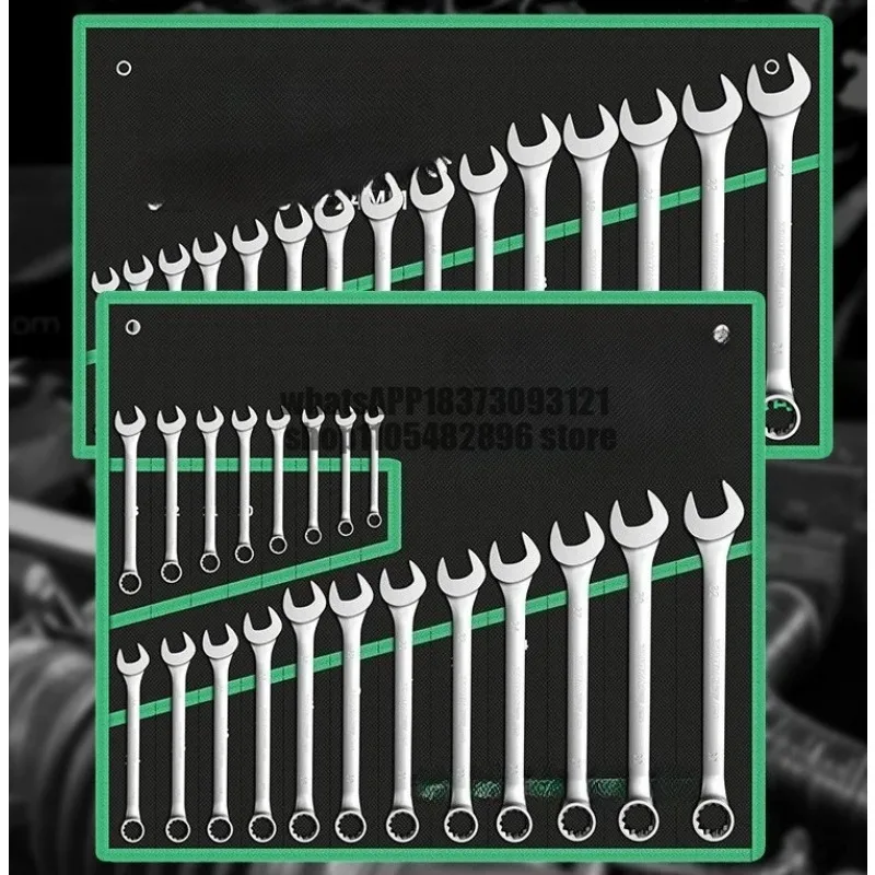 High hardness dual-purpose wrench set, a full set of 6-32mm plum blossom openings, a complete set of 20 boards