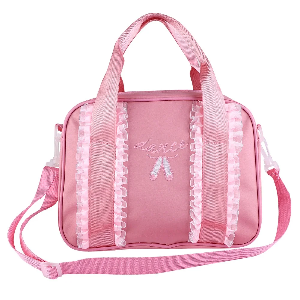 Girls Ballet Dance Kids handbag Single Shoulder Sports Zipper Bag Tote