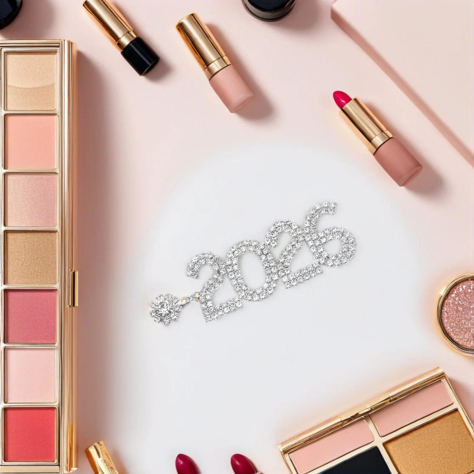 

2026 Number Rhinestone Earrings Long Dangle Drop Earrings Women New Year Holiday Party Jewelry Holiday Earring