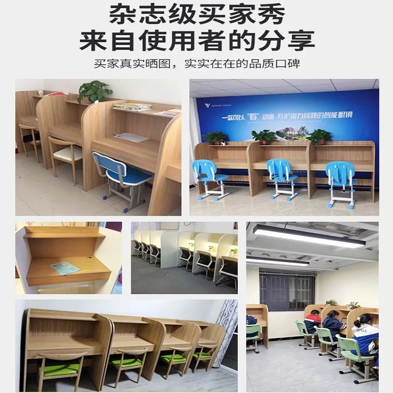 Study room study desk partition table chair closure immersive table