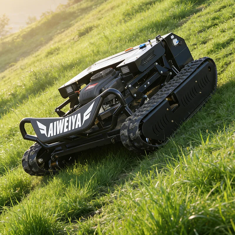 

Customized tracked lawn mower and grass shredder multifunctional for orchards, mountain slopes, and farms