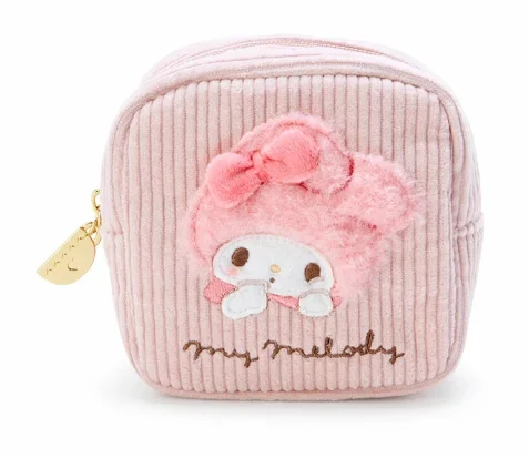 Rabbit Kawaii Cartoon Embroidery Corduroy Make Up Bag and Hold It Hand In Hand Miffyed Multi Functional Sundries Storage Bag