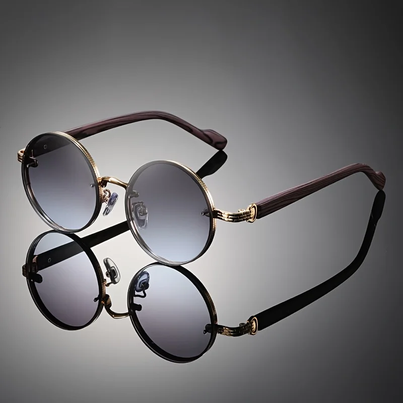 1 Stück Retro-Brille mit kleinem, rundem Rahmen im Punk-Stil, schlicht und modisch, für Herren und Damen