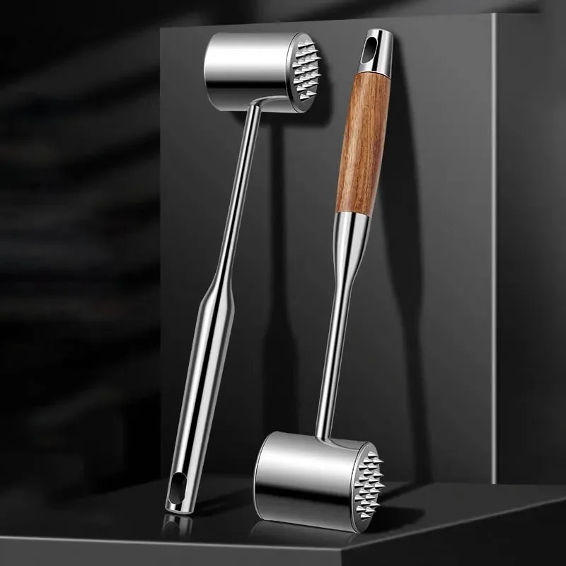 Meat loosening hammer,stainless steel meat line hammer for kitchen steak and other meat hammer meat tools breaking tendon hammer