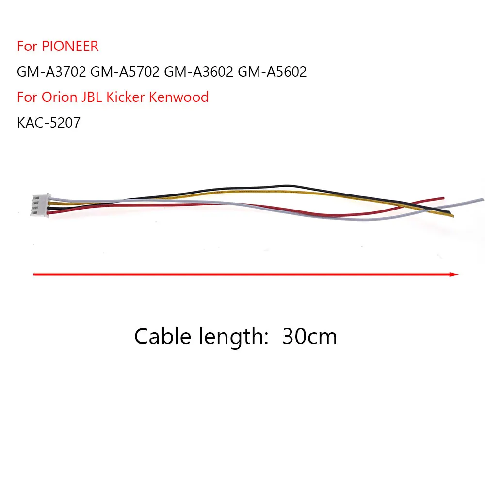 4-pinowa wtyczka wejściowa wysokiego poziomu głośnika wzmacniacz samochodowy dla pionierskiej GM-A3702 GM-A5702 GM-A3602 GM-A5602 dopasowania