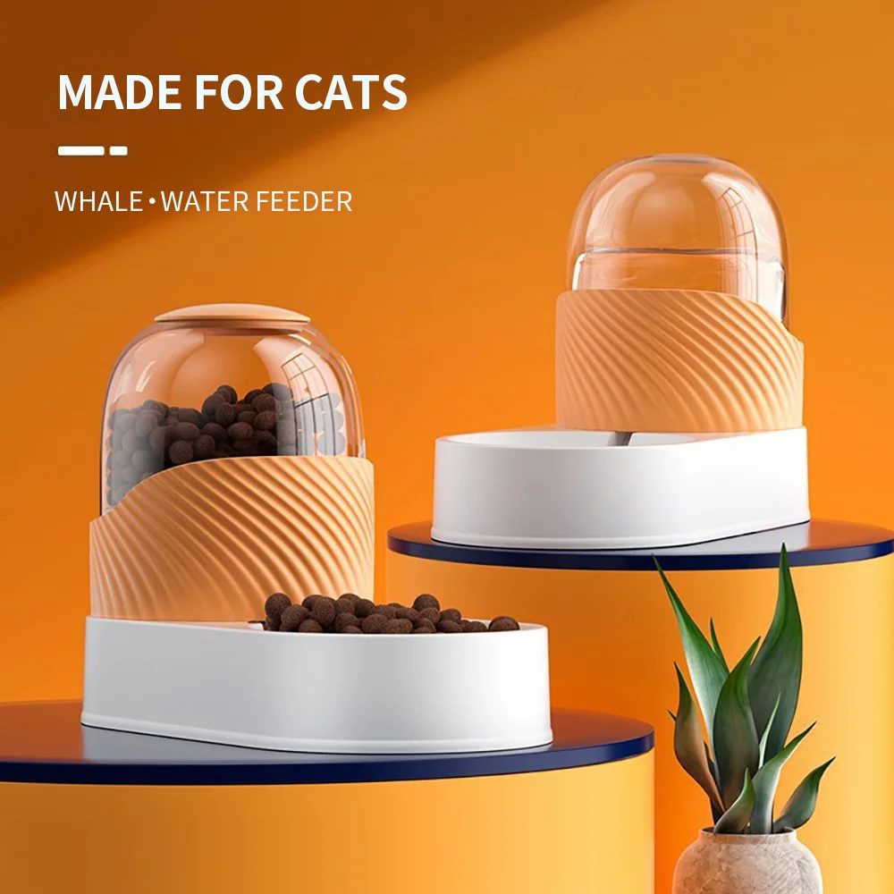 

Dog Food Feeder,Drinking Fountain,Feeding Bowl Automatic Pet Feeding Bowls, Cat Water Dispenser,Pets Feeder,3.5L Large Capacity