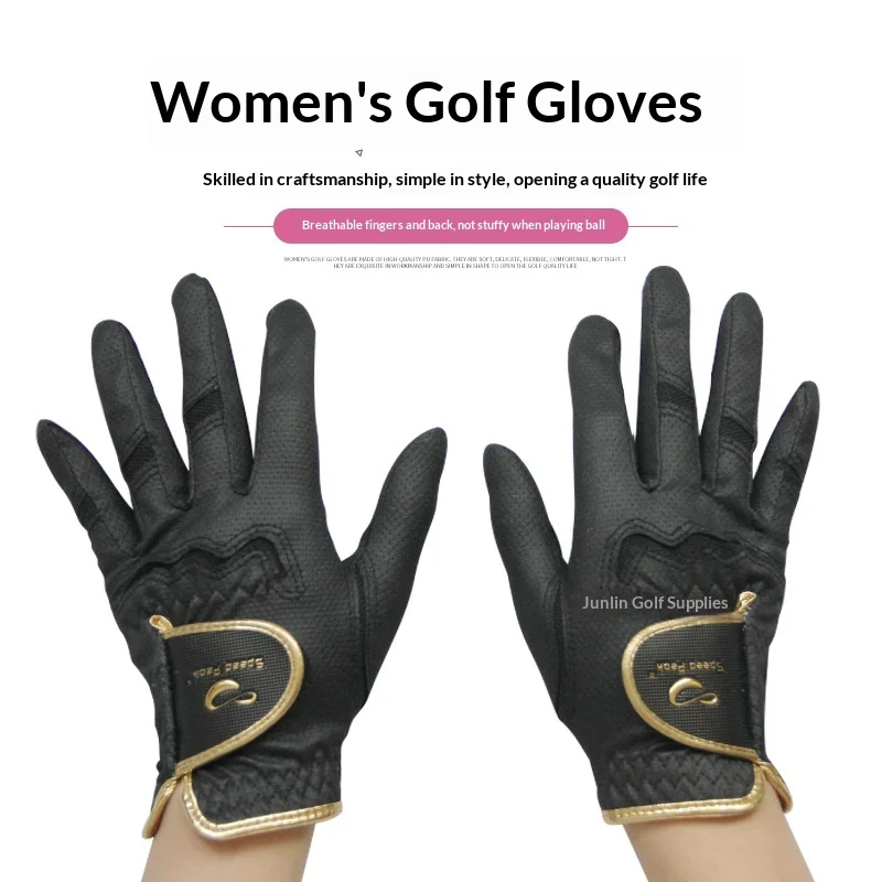 authenticspeed-peakwomen's-ゴルフグローブ、輸入品、快適で通気性があり、ライトピンク色
