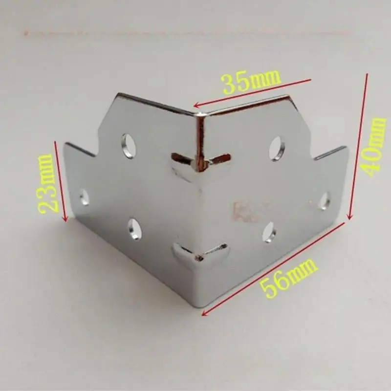 6 Hole Reinforced Metal Corner Bracket Angle Code Hardware Fitting For Tool Case Aviation Cabinet Reinforce RepairBH-ELEVEN