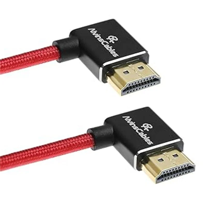 

Alvin's Cables 8K HDMI-кабель для Atomos Ninja, 2,1, 48 Гбит/с, 8K при 60 Гц, 4K при 120 Гц, высокоскоростной плетеный спиральный кабель для Sony FS5 FS7 FX9,B