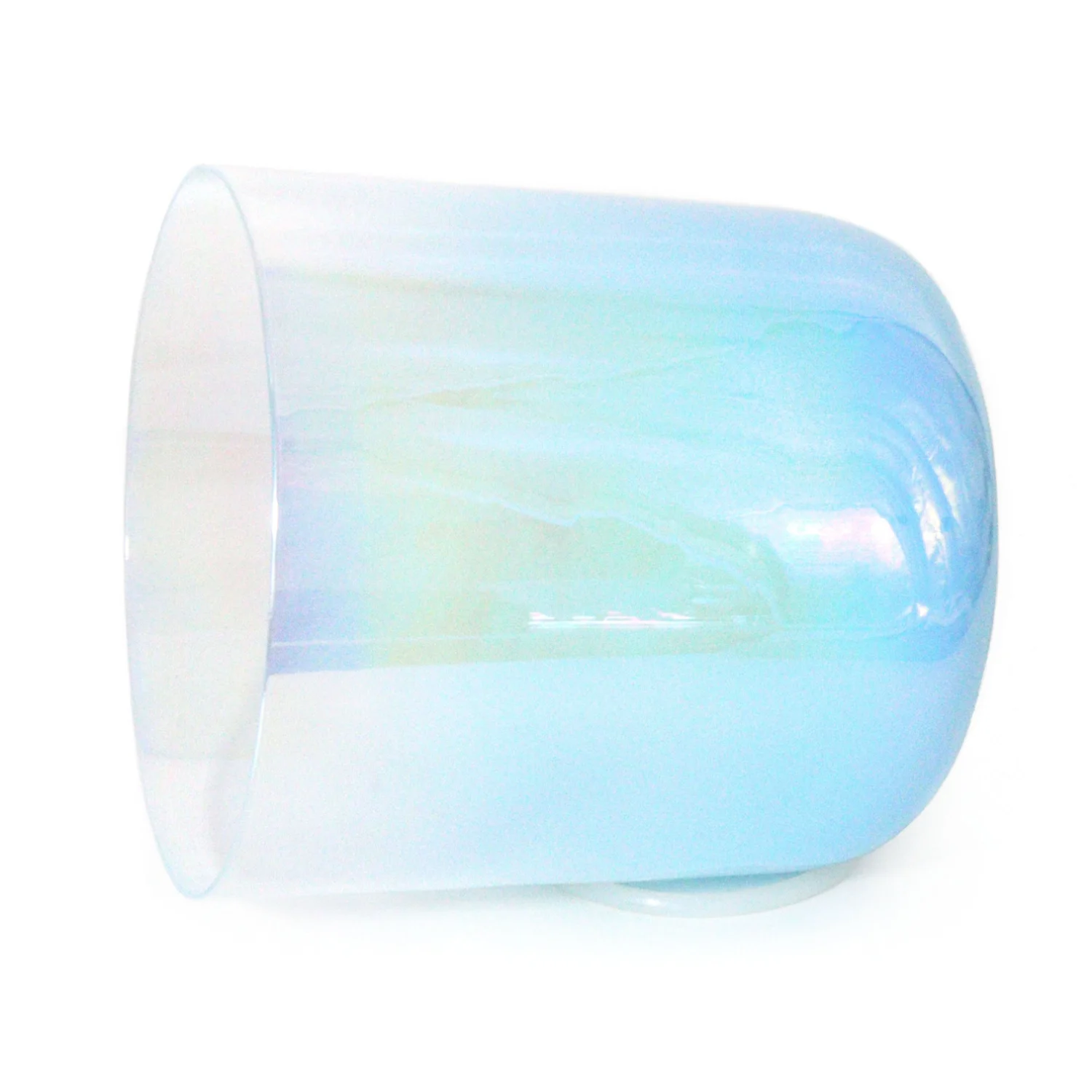 432Hz Light Blue Angel Aura Quartz Singing Bowl, Throat Chakra Balance Sound Bowl for Sound Bath, Spiritual Therapy & Meditation