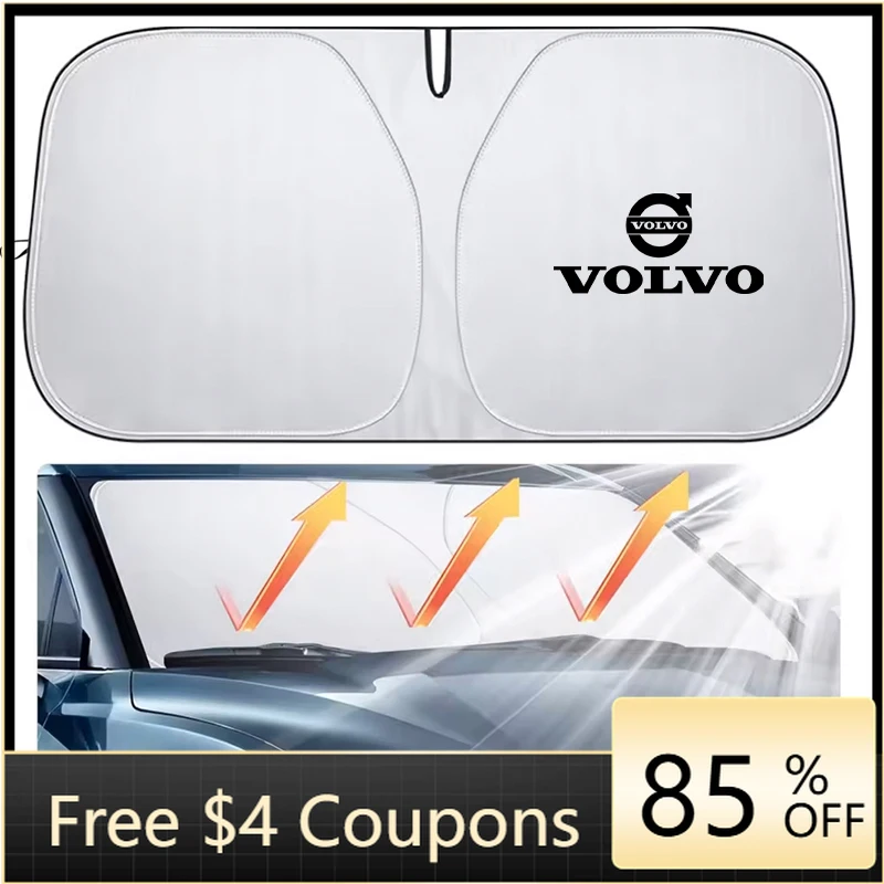 

2026 Hot Cup Holders For Volvo XC90 XC60 V50 S60 V70 V60 V40 S90 olestar AWD XC40 S80 T6 V90 Car Windshield SunShade Cover Tools