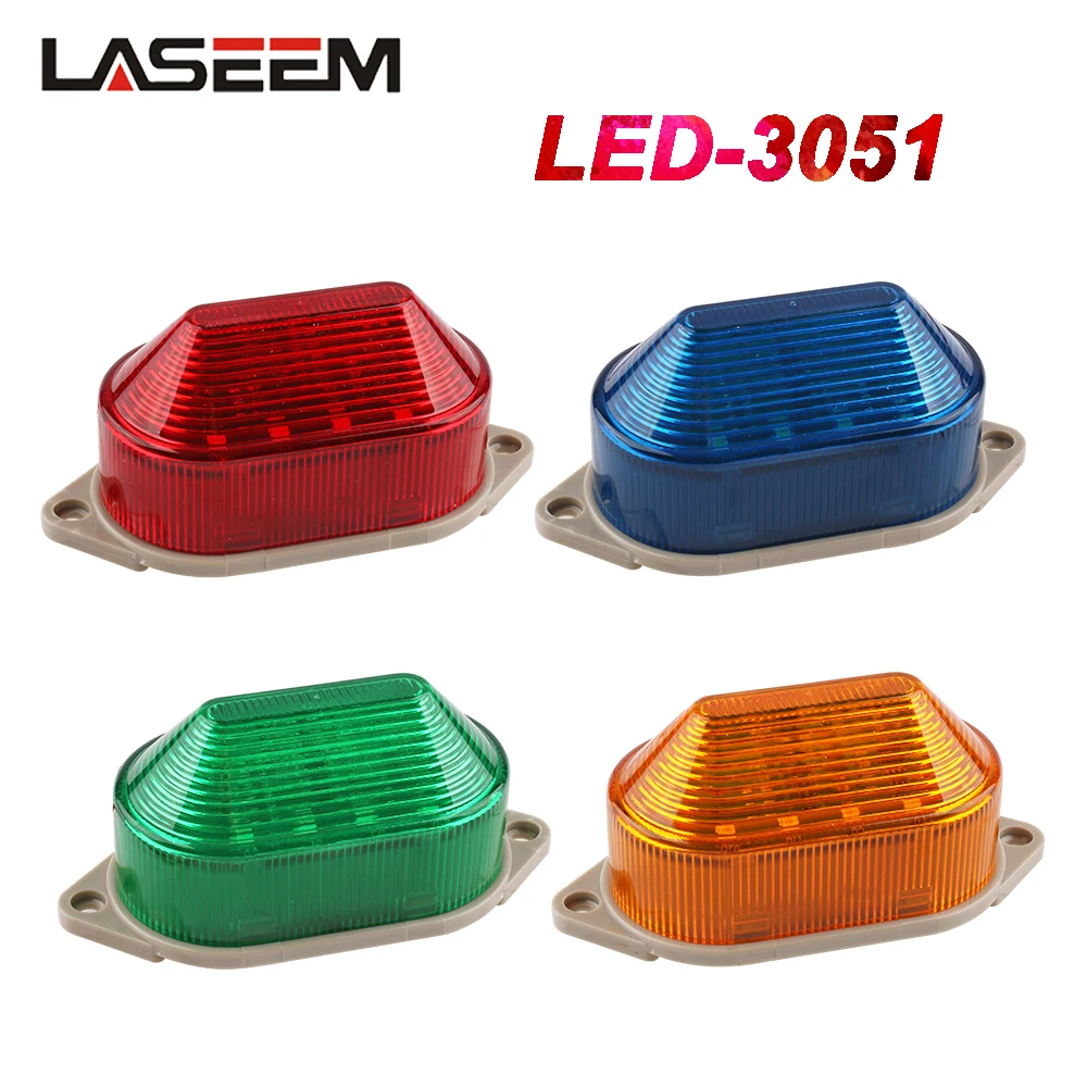 

LED-3051 Strobe Signal Warning light 12V 24V 220V Indicator light LED Lamp small Flashing Light Security Alarm