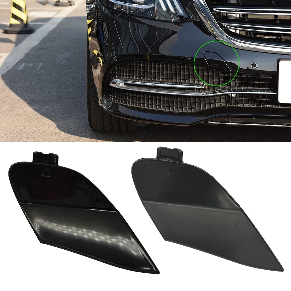 

For Mercedes W222 Car Front Bumper Tow Hook Cover Cap Black For Benz S Class 2018-2020 S300 S350 S400 S500 S600 2228850500