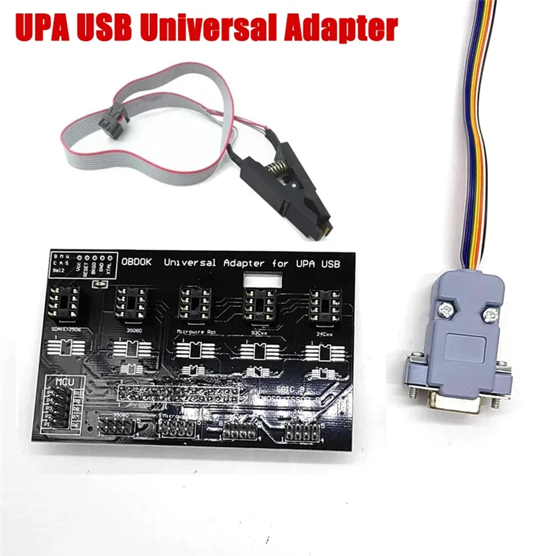 Cabo de teste de clipe SOP8 SOIC8 UPA-USB Programador ECU Placa adaptadora universal Eeprom UPA-USB V1.3