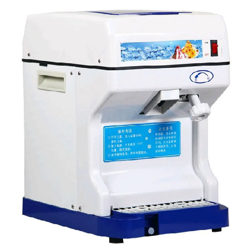 เครื่องบดน้ําแข็งสมูทตี้ เครื่องโกนหนวดน้ําแข็งเชิงพาณิชย์ ร้านชานม เครื่องทําน้ําแข็งเรียบ เครื่องปอกลาเคลือบ เครื่องบดน้ําแข็งฝ้าย