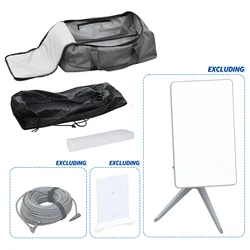Superbat 50*33*25cm 600D Oxford Cloth Storage Bag Customised Shock for Starlink V2 Travel SpaceX Dish, Starlink Router, Ethernet