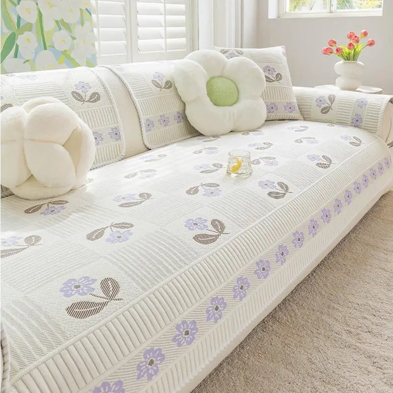 Sommer-Kühlmatte aus Eisseide, Speziell Geformter Sofabezug, Kühlende Wohnzimmer-Sitzkissen, Wohndekor – Detail 8