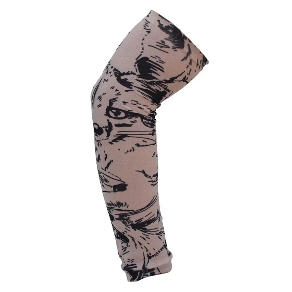 1Pcs Running Warmer UV Protection Basketball Summer Cooling Arm Cover Flower Arm Sleeves Sun Protection  Arm Sleeves