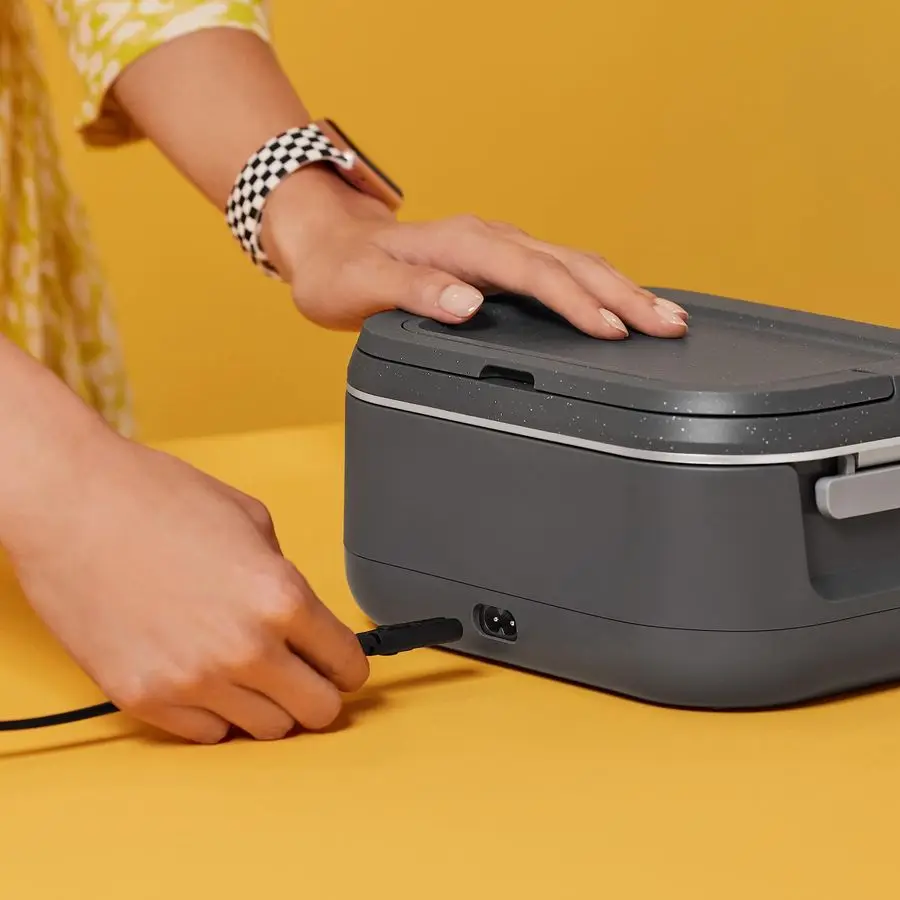 Мини-бокс для обеда с электрическим подогревом на 28 унций, портативный подогреватель еды, идеально подходит для путешествий, автомобилей, в дороге, сохраняет еду