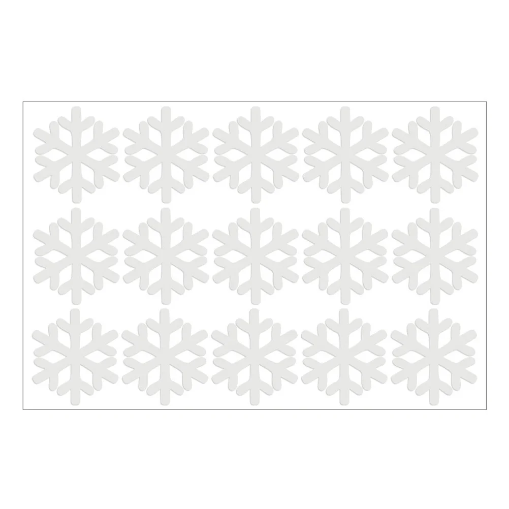 

1Pcs Luminous Snowflake Sticker Christmas Window Decal Removable Fluorescent PVC Wall Sticker Holiday Decorations