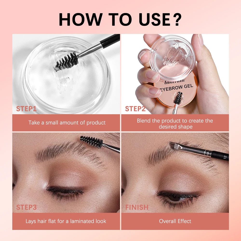 Eyebrow Styling Gel 3D Feathery Wild Brow Wax Waterproof Long Lasting Easy To Wear Shaping Eyebrows Makeup Sculpt Soap Cosmetics