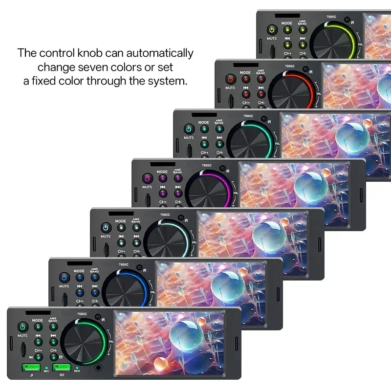 Hippcron 4,1" Autoradio 1din Multimedia MP5-Player Touchscreen Bluetooth Stereo FM-Empfänger USB TF Universelle Kameraunterstützung – Detail 8