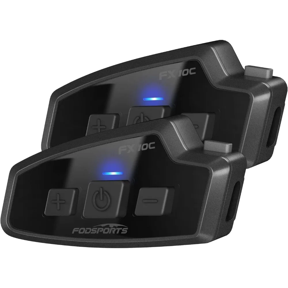 Bluetooth Mesh Intercom,FX10C Motorcycle Bluetooth Headset with Music Sharing,2 Riders Bluetooth intercom Communication System