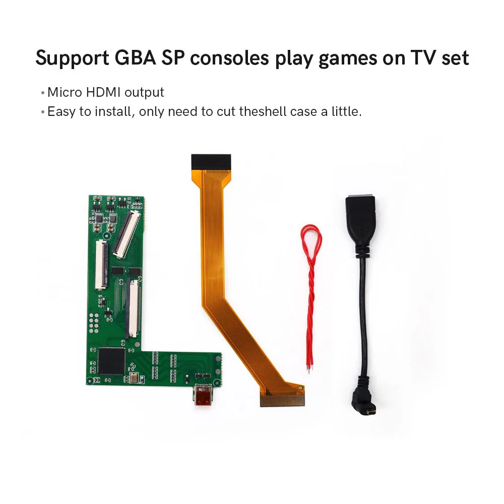 

Комплект HDMI-совместимого адаптера-конвертера для GBA SP для консоли Gameboy Advance SP