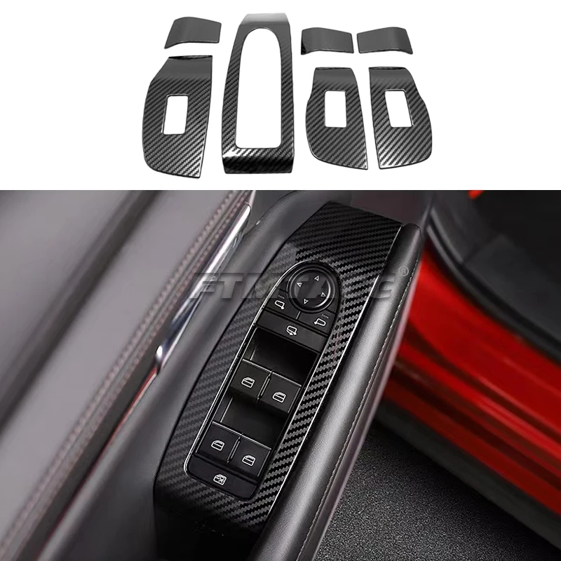 Stainless Steel For Mazda 3 BP CX30 CX-30 DM 2019-2023 Car Window Glass Switch Trim Door Button Panel Interior Cover Accessories