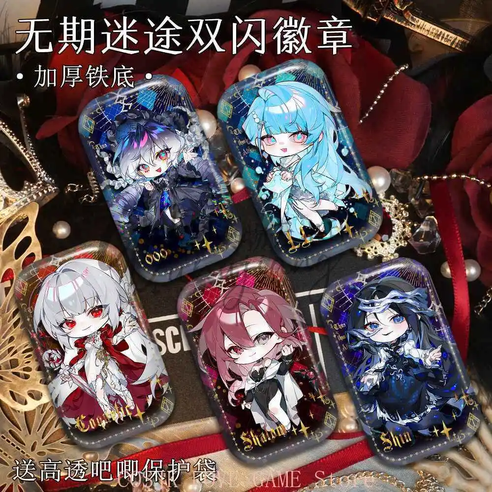 لعبة الطريق إلى أي مكان شالوم شين كوكيليك مربع مزدوج فلاش شارة بروش دبابيس شعار هالوين itabag شارة تأثيري هدية #1