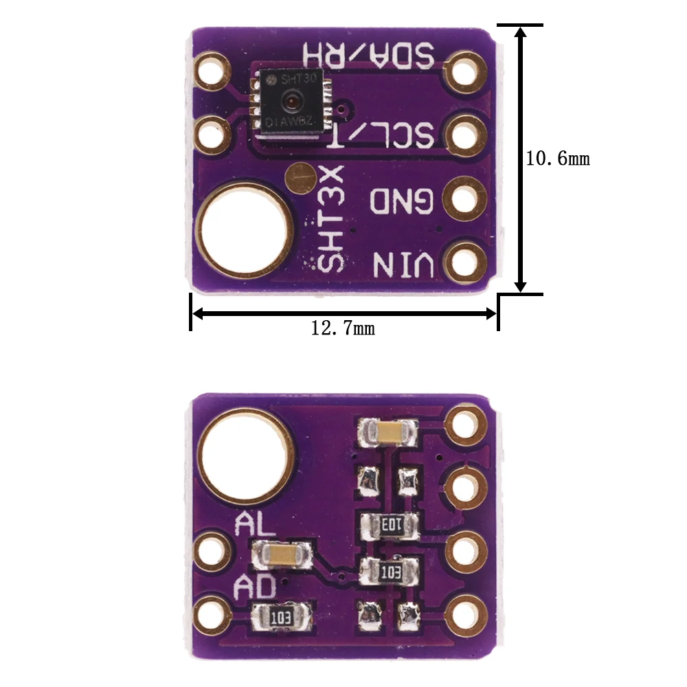 SHT30 I2C Interface SHT31 Digital Output Temperature 3V 5V SHT31-D Humidity Sensor Module Accuracy Breakout Weather for Arduino