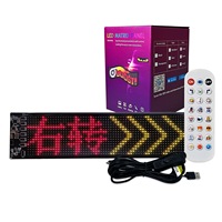 LED AD Display Screen Message Scrolling Sign Board Ultra-thin Soft Flexible Advertising Light Board Windshield Store Car Display