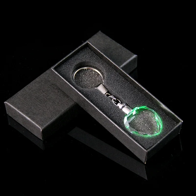 10pcs Wholesale Blank K9 Shining Crystal Heart Shaped Keychain for 3D Laser Engraving Crystal Pendants Festival Souvenirs Decor