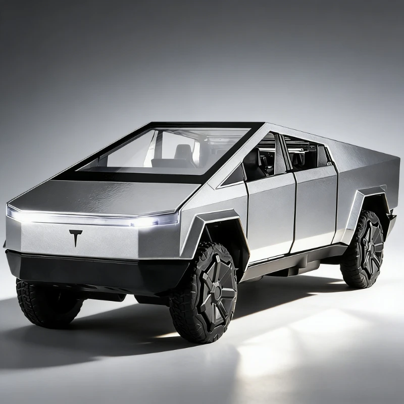 

1:32 Alloy pickup sound pull back light toy model with light music desktop ornament decoration