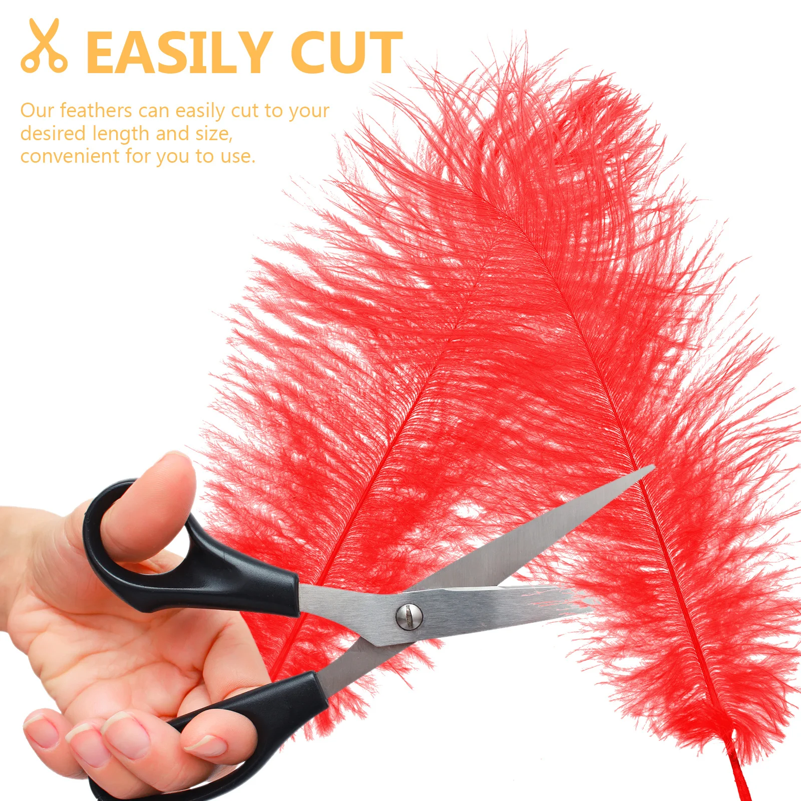 

10Pcs Ostrich Decoration for Wedding Party DIY Crafts Photo Props Home Decoration Ornaments