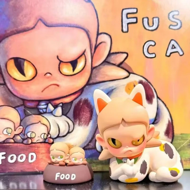 

Zsiga Fussy Cat Elevator Anime PVC 100% Original Action Figure Collection Model Desktop Ornaments Doll Toys