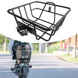 Front Bike Basket Carrier Bicycle Basket for Electric Bicycle Mountain Bikes